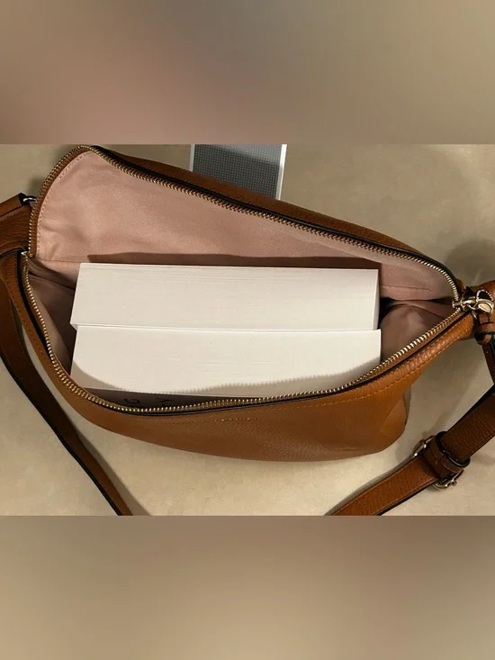 Poppy and Peonies Vegan Leather Crossbody Belt Bag - Picture 15 of 15